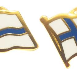 Suomen lippu pinssi